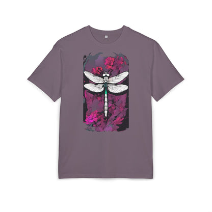 Dragonfly Art Unisex Heavy Oversize Tee, Nature Lover Shirt, Gift for Her, Artistic Tee, Summer Fashion, Relaxed Fit Clothing