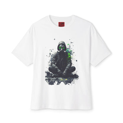 Gritty Street Art Boxy Tee, Unisex Tee, Graphic Tee, Oversized T-Shirt, Urban Fashion, Unique Gift, Casual Wear