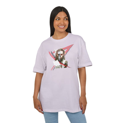 Unisex Heavy Oversize Tee with Artistic Design, Casual T-Shirt, Graphic Tee for Art Lovers, Gift for Creative Friends, Trendy Streetwear
