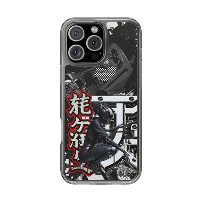Clear Phone Case with Stylish Graphic Design for Tech Enthusiasts