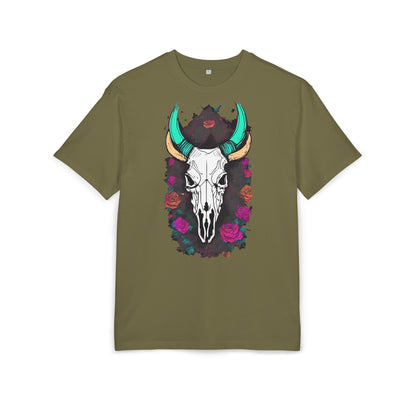 Bohemian Skull Graphic Tee, Unisex Heavy Oversize Tee, Cool Graphic T-Shirt, Festival Fashion, Casual Wear, Unique Gift Idea