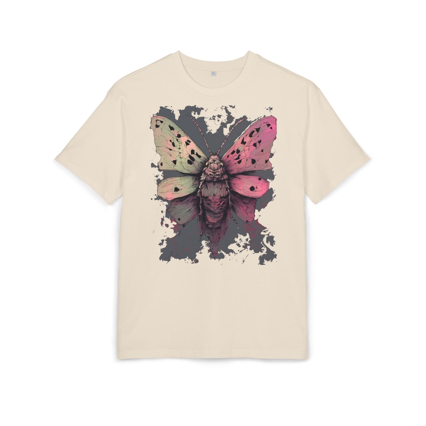 Moth Art Unisex Oversized Tee, Graphic T-Shirt, Nature Lover Gift, Everyday Wear, Summer Style
