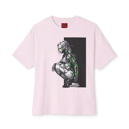 Cyberpunk-Inspired Unisex Oversized Tee, Streetwear T-Shirt, Graphic Tee for Art Lovers, Casual Wear, Unique Gift