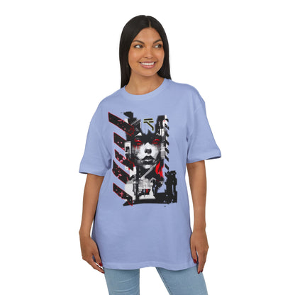 Unisex Heavy Oversize Tee with Urban Art Design - Streetwear Style Tee