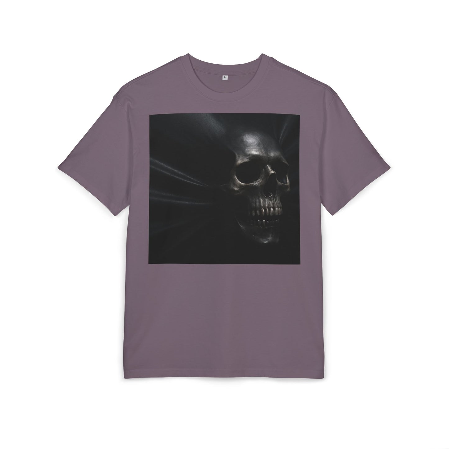 Skull Graphic Oversized Tee - Unisex Heavy Tee for Casual Wear, Street Style, Halloween Attire, Gift for Friends, Unique Art Tee