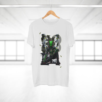 Cyberpunk Graphic Tee, Futuristic T-Shirt, Unisex Casual Wear, Unique Gift for Gamers, Trendy Streetwear, Sci-Fi Clothing
