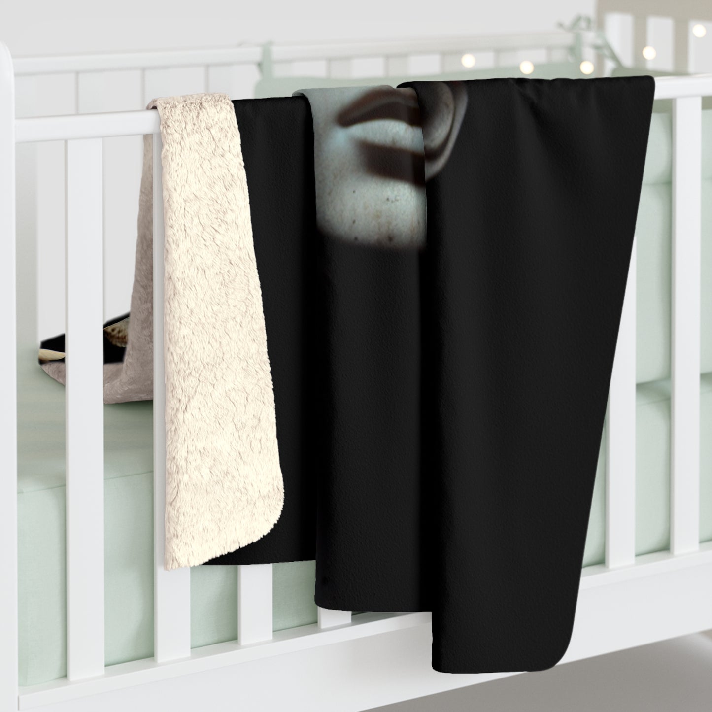 Mushroom Fantasy Sherpa Fleece Blanket - Cozy Art for Dreamers