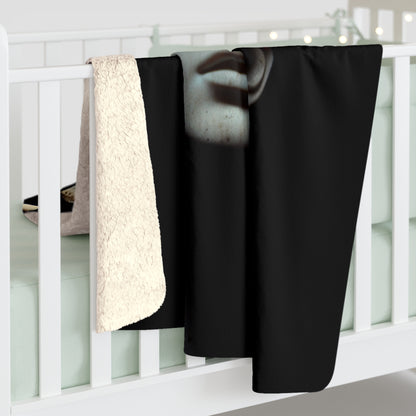 Mushroom Fantasy Sherpa Fleece Blanket - Cozy Art for Dreamers