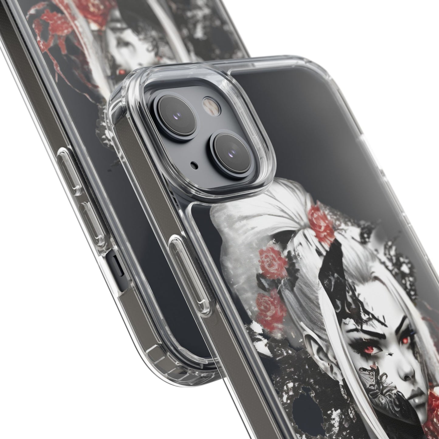 Mystical Warrior Clear Phone Case - Stylish & Protective