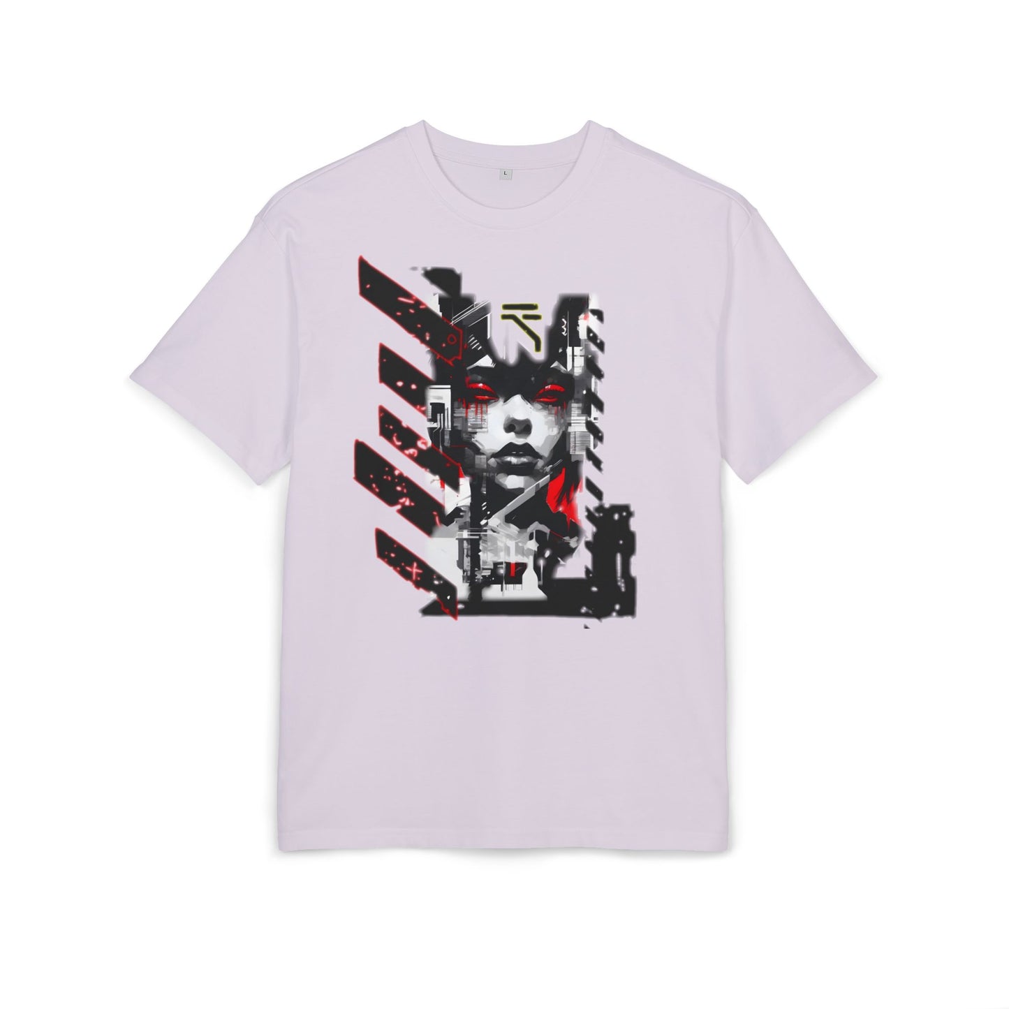 Unisex Heavy Oversize Tee with Urban Art Design - Streetwear Style Tee
