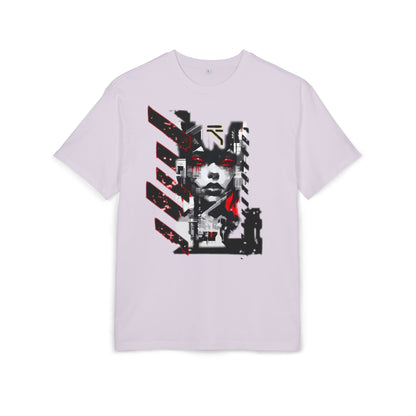Unisex Heavy Oversize Tee with Urban Art Design - Streetwear Style Tee