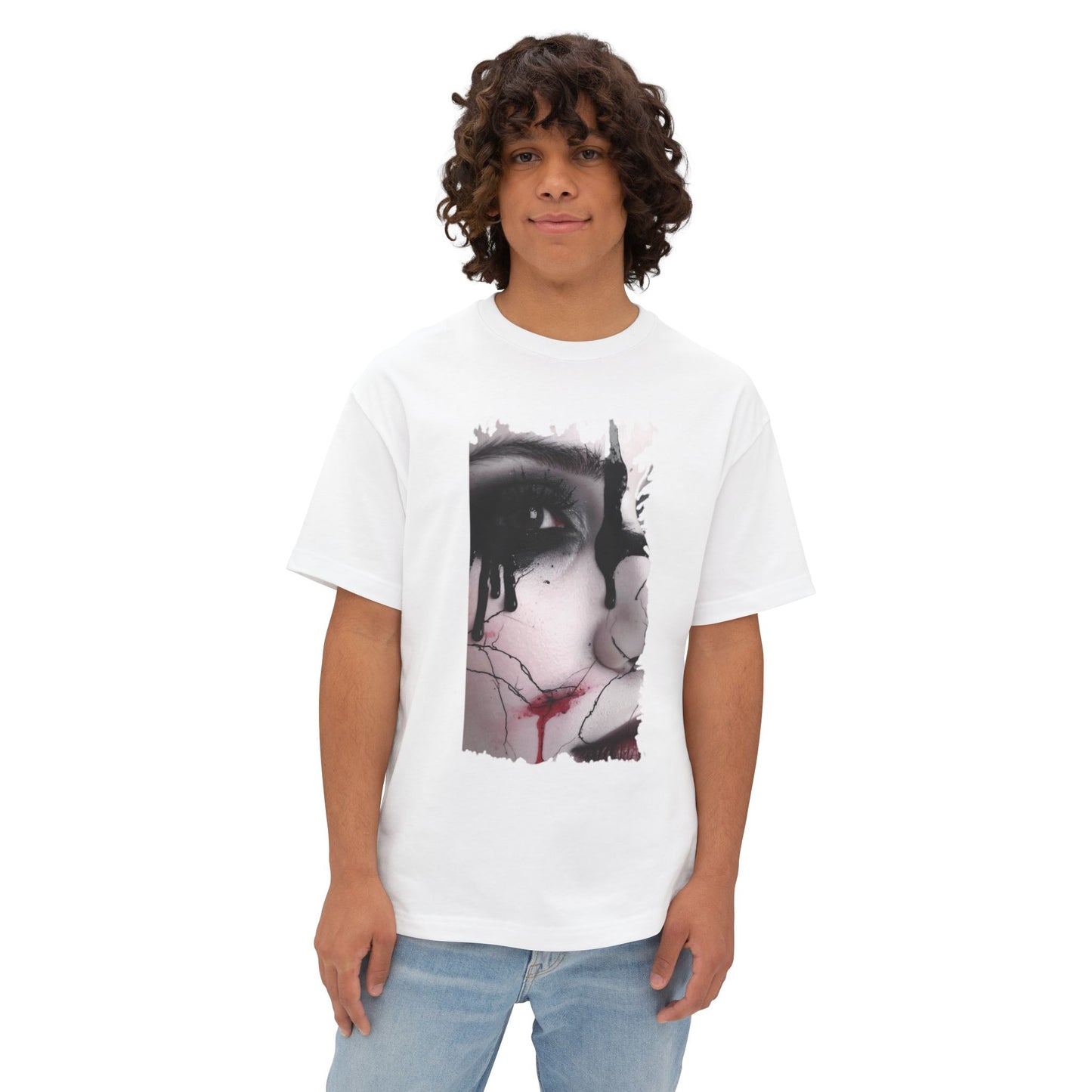 Artistic Oversized Tee - Unique Graphic T-shirt for Art Lovers, Comfortable Fashion, Trendy Unisex Wear, Perfect for Gifting, Casual Style