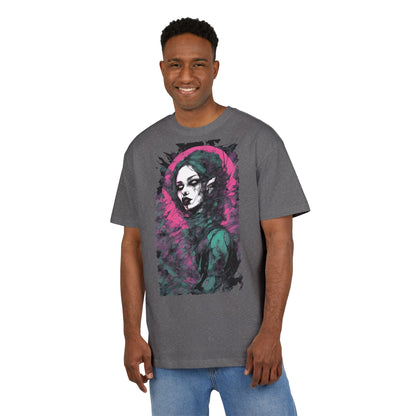 Artistic Heavy Oversize Tee, Vintage Style Shirt, Trendy Graphic Tee, Casual Streetwear, Unique Alternative Apparel