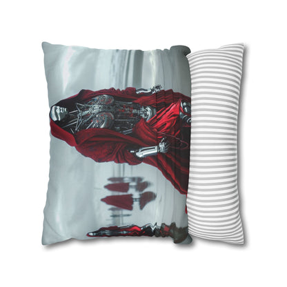 Futuristic Robot Art Pillowcase, Decorative Cushion Cover, Modern Home Decor, Gift for Sci-Fi Lovers, Unique Throw Pillow