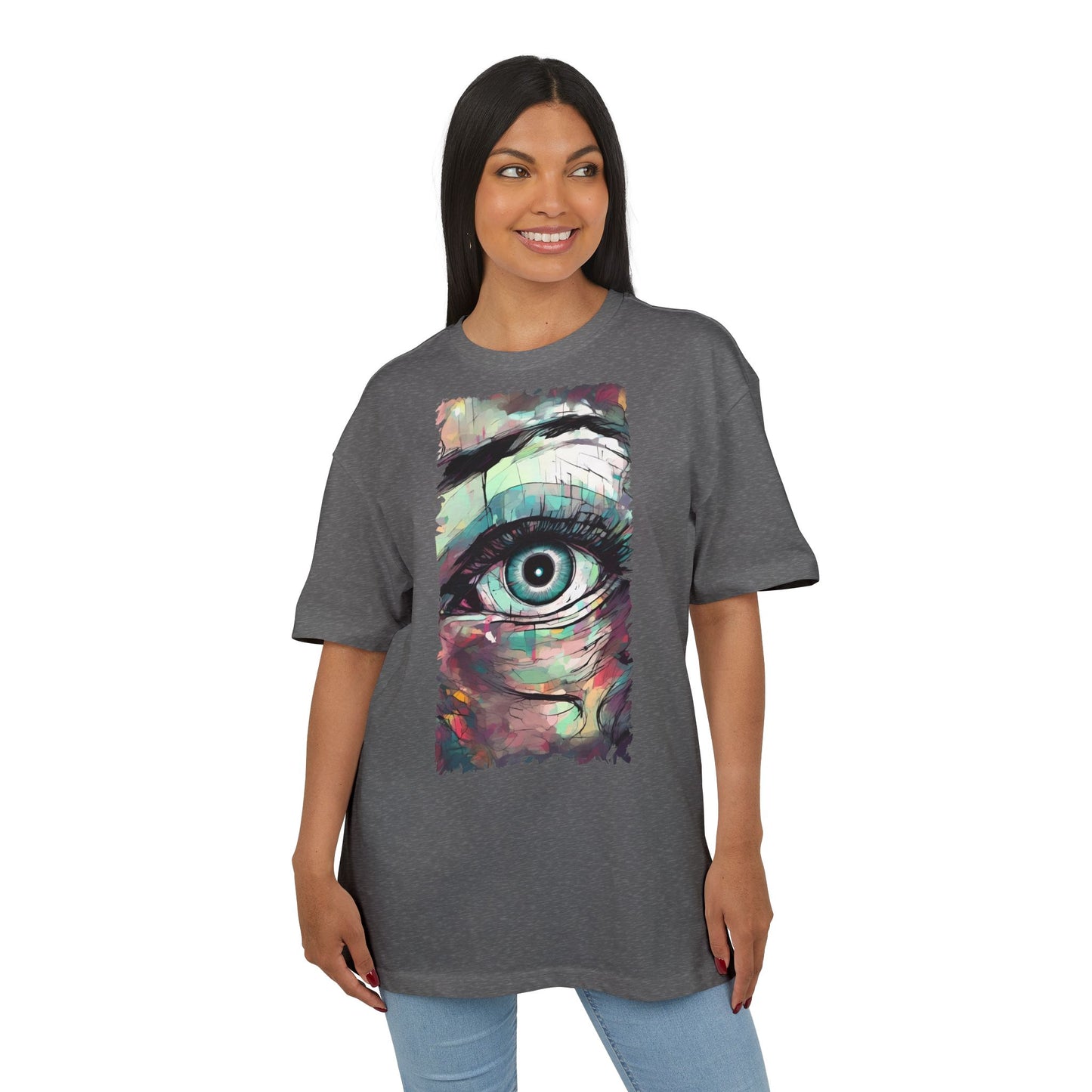 Artistic Eye Oversized Tee | Colorful Graphic T-Shirt, Unisex Shirt, Casual Fashion, Trendy Streetwear, Unique Gift Idea
