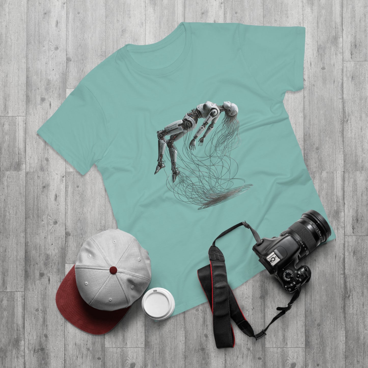 Futuristic Graphic Tee, Cool Unisex T-Shirt for Tech Enthusiasts, Gift for Birthdays, Casual Wear, Unique Art Shirt
