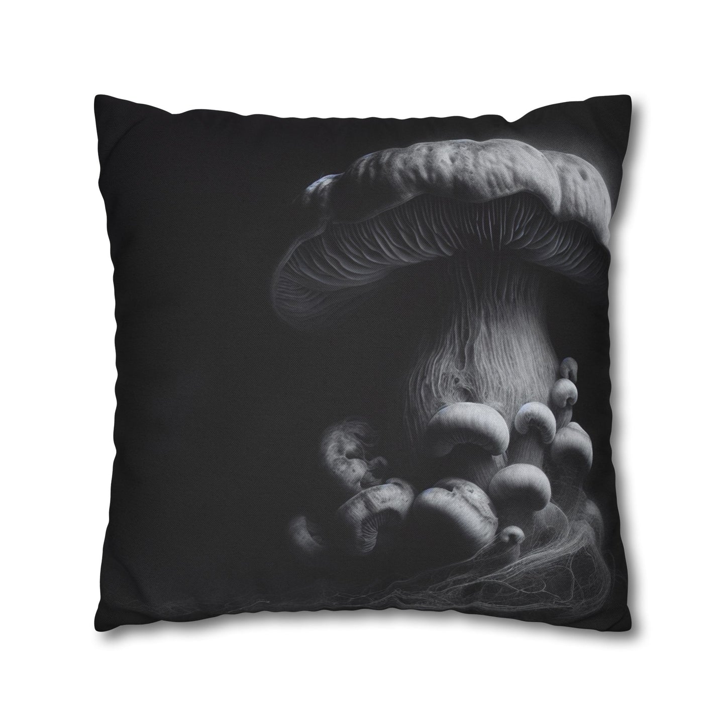 Monochrome Jellyfish Pillowcase - Dark Aesthetic Cushion Cover, Home Decor, Nautical Gift, Coastal Vibes, Unique Bedroom Accent