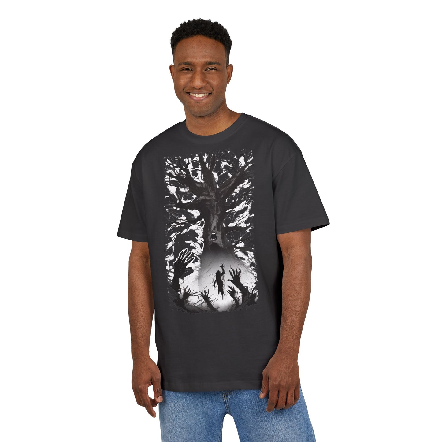 Mystical Tree Oversized Tee - Unisex Heavyweight Shirt, Nature-Inspired Fashion, Gift for Nature Lovers, Outdoor Adventure Wear, Boho [...]