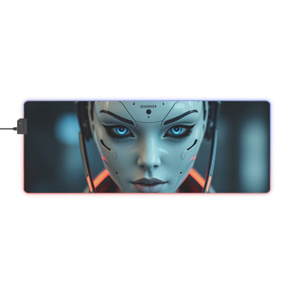 Futuristic LED Gaming Mouse Pad - Illuminated Desk Accessory, Pc Gamer Gift, Esports Essential, LED Art, Gaming Decor