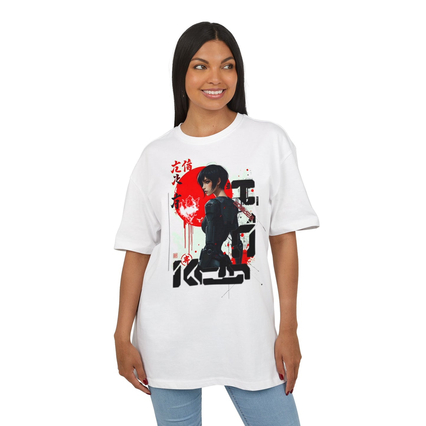 Unisex Oversized Graphic Tee with Anime Design, Casual Streetwear, Perfect for Everyday Wear, Gift for Anime Fans, Cosplay, Summer Style