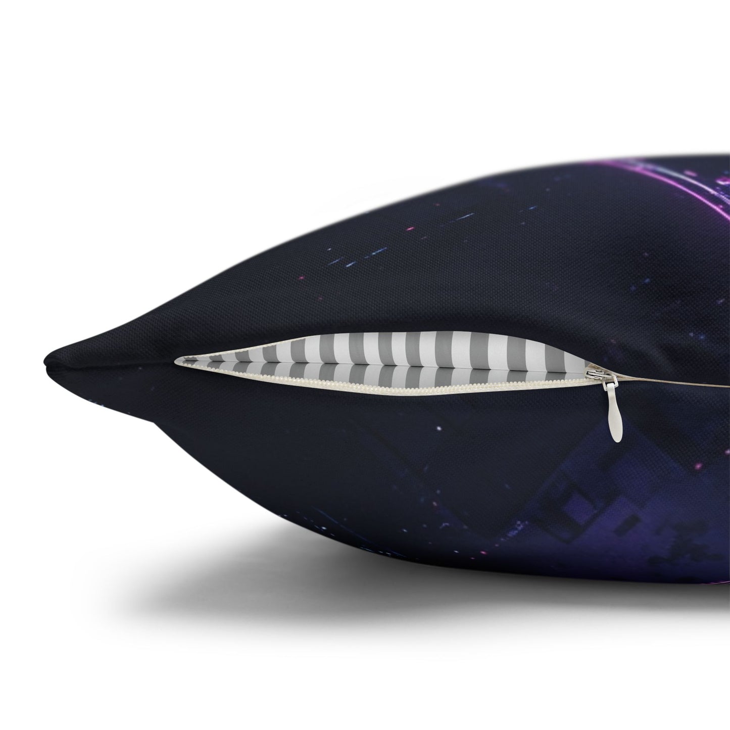 Futuristic Cityscape Pillowcase, Home Decor, Throw Pillow Cover, Gift for Gamers, Cyberpunk Vibe, Modern Bedroom Accent