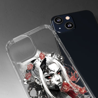 Mystical Warrior Clear Phone Case - Stylish & Protective