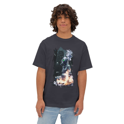 Cool Graffiti Monster Tee, Unisex Boxy T-Shirt, Streetwear Fashion, Graphic Tee, Unique Urban Style