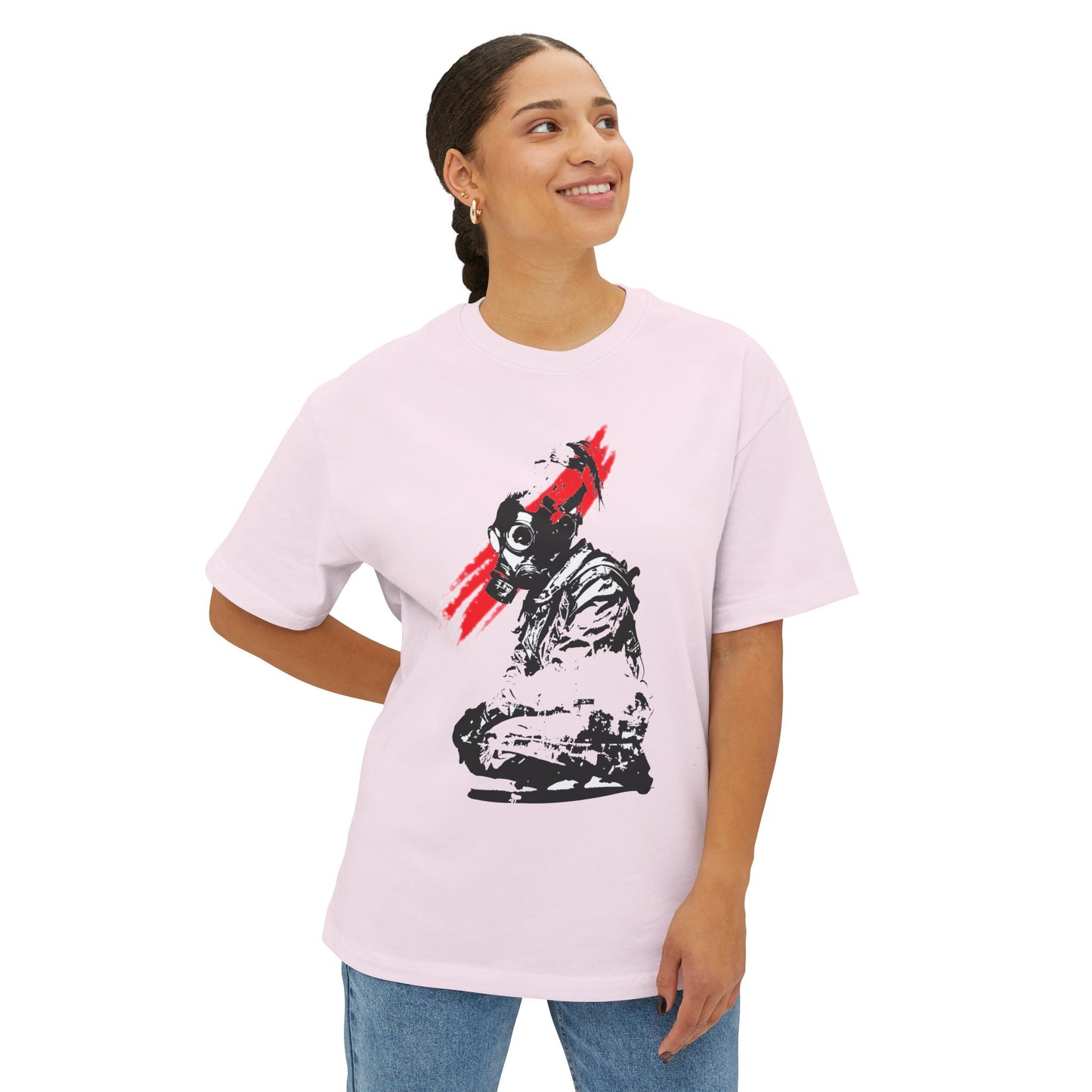 Edgy Graphic Oversized Tee, Unisex Artistic T-Shirt, Casual Streetwear Top, Unique Gift for Him or Her, Trendy Urban Apparel