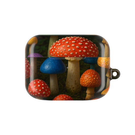 Colorful Mushroom AirPod Case - Quirky, Fun, Eco-Friendly Accessory for Nature Lovers, Perfect Gift for Birthdays, Holidays