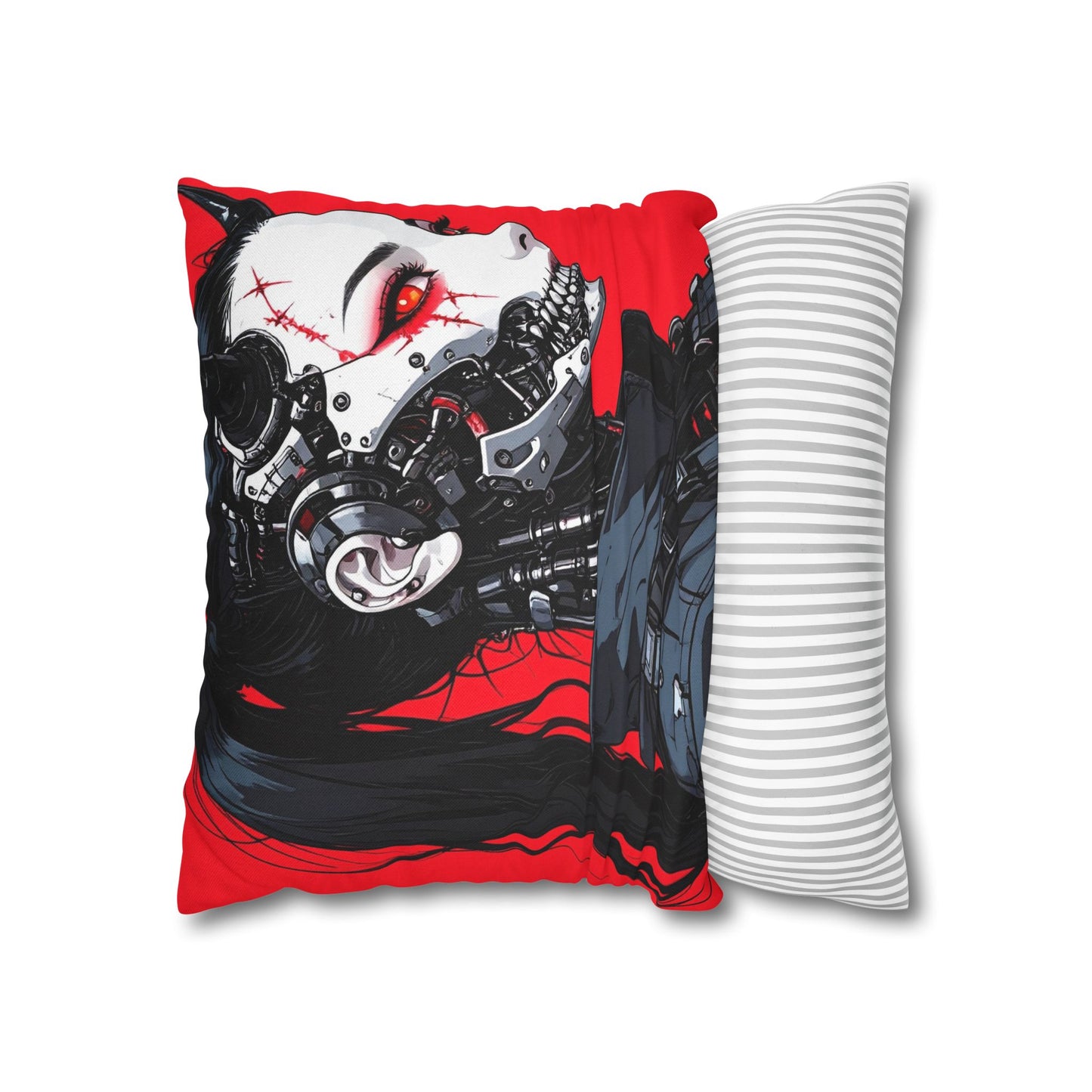 Futuristic Cyberpunk Pillowcase, Cozy Decor, Perfect for Gaming Rooms, Gifts for Tech Lovers, Stylish Home Accessories