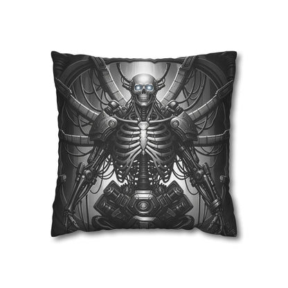 Gothic Skeleton Pillowcase - Dark Decor for Halloween, Bohemian Home, Gothic Style, Sofa Cushion, Unique Gift