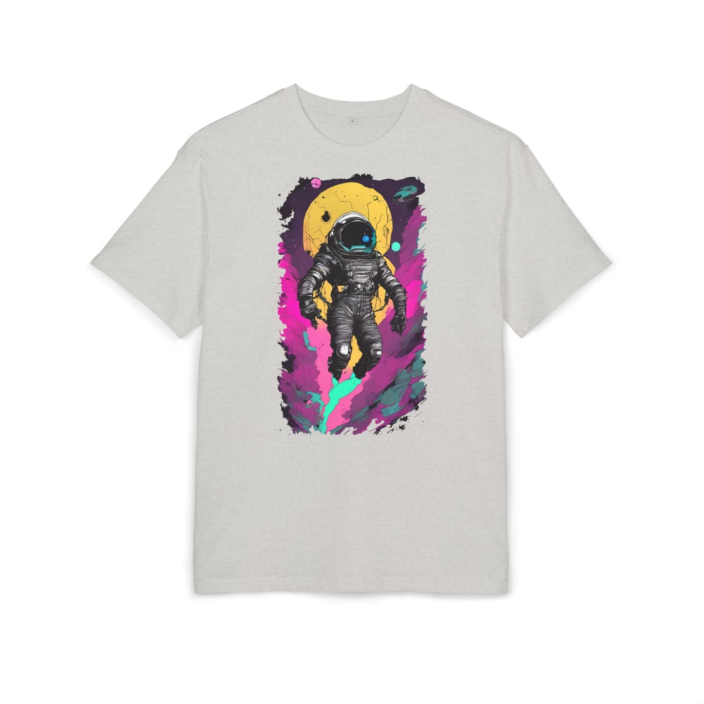 Cosmic Astronaut Tee, Unisex Oversize Tee, Space Graphic Shirt, Retro Astronaut T-Shirt, Gift for Space Lovers, Unique Graphic Tee
