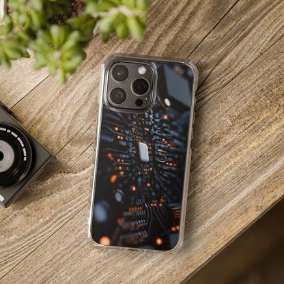 Magnetic Clear Impact Phone Case - Tech-Inspired Design, Perfect for Gadget Lovers, Birthday Gift, Tech Accessories, Durable Protection