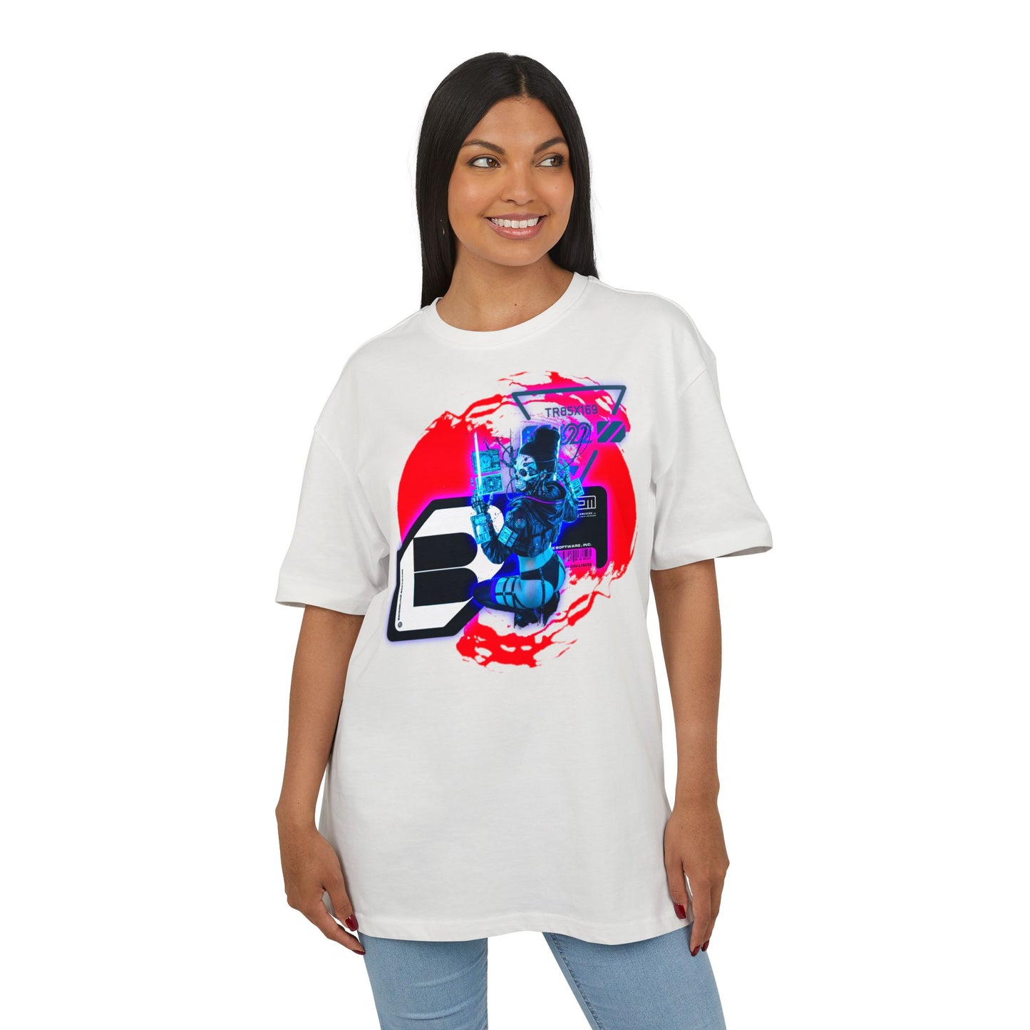 Vibrant Graphic Unisex Oversize Tee | Streetwear Style T-Shirt, Cool Casual Wear, Unique Gift, Festival Attire, Creative Design
