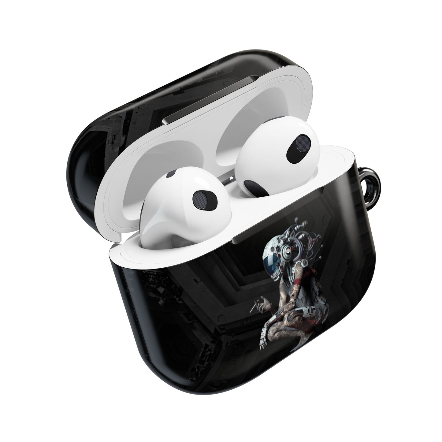 Futuristic AirPod Cases - Stylish Protection for Music Lovers, Gift for Tech Enthusiasts, Trendy Headphone Cover, Unique Tech Gift