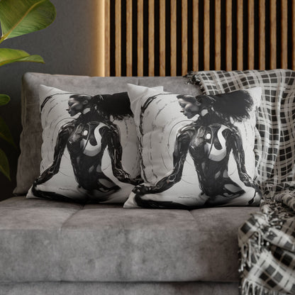 Square Pillowcase with Edgy Futuristic Design
