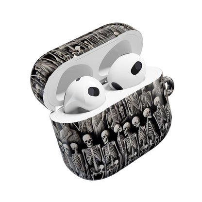 Skeleton Pattern AirPod Case, Cute Halloween Accessory, Spooky Gift for Music Lovers, Fun Phone Accessories, Unique Earbud Holder