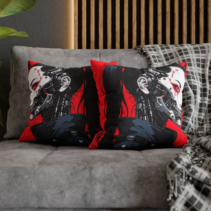 Futuristic Cyberpunk Pillowcase, Cozy Decor, Perfect for Gaming Rooms, Gifts for Tech Lovers, Stylish Home Accessories
