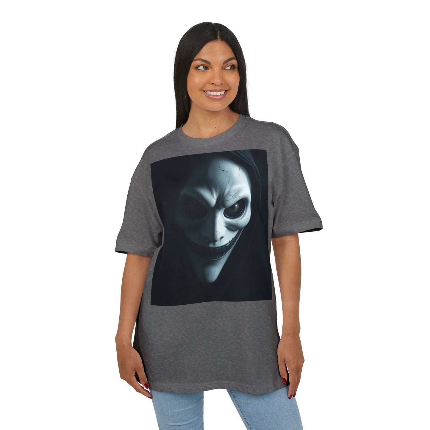 Spooky Graphic Unisex Oversized Tee, Halloween Shirt, Horror Aesthetic Tee, Statement Tee for Parties, Casual Wear, Gift Idea
