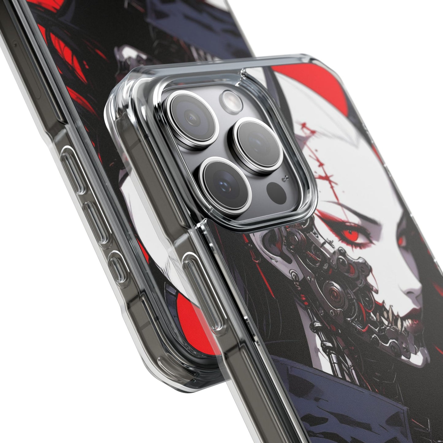 Magnetic Impact Phone Case, Anime Art Phone Cover, Goth Accessories for Her, Gift for Tech Lovers, Unique Phone Protection