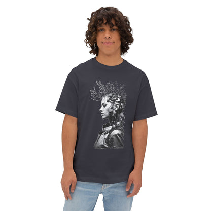 Eco-Friendly Unisex Oversized Tee Featuring Unique Abstract Design, Perfect for Casual Wear, Street Style, and Artistic Expression