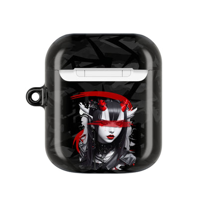 Edgy Gothic AirPod Case, Stylish Accessories for Music Lovers, Unique Gift for Birthdays, Holidays, and Festivals, Protective Cover