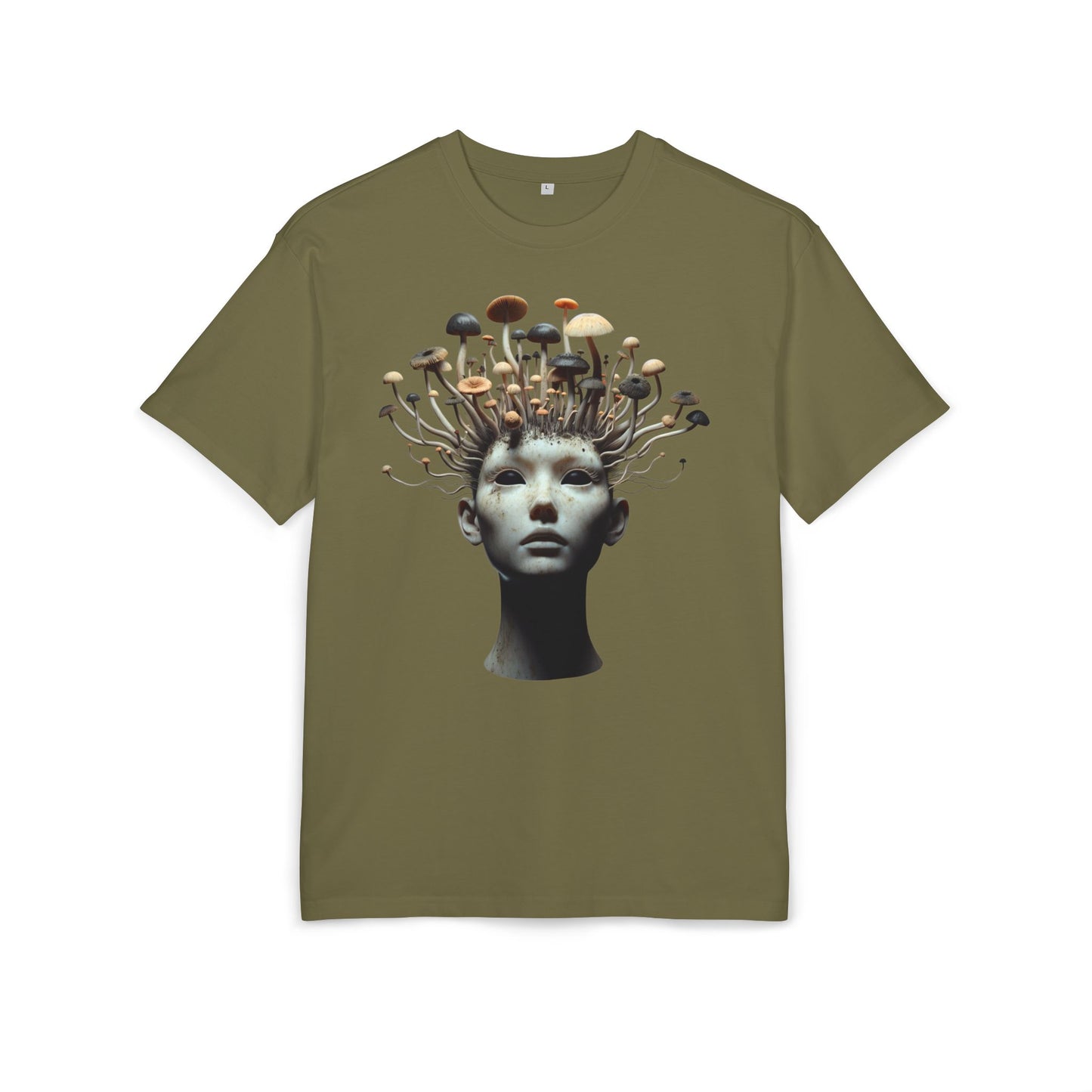 Unisex Heavy Oversize Tee - Artistic Mushroom Graphic Tee