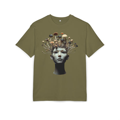 Unisex Heavy Oversize Tee - Artistic Mushroom Graphic Tee
