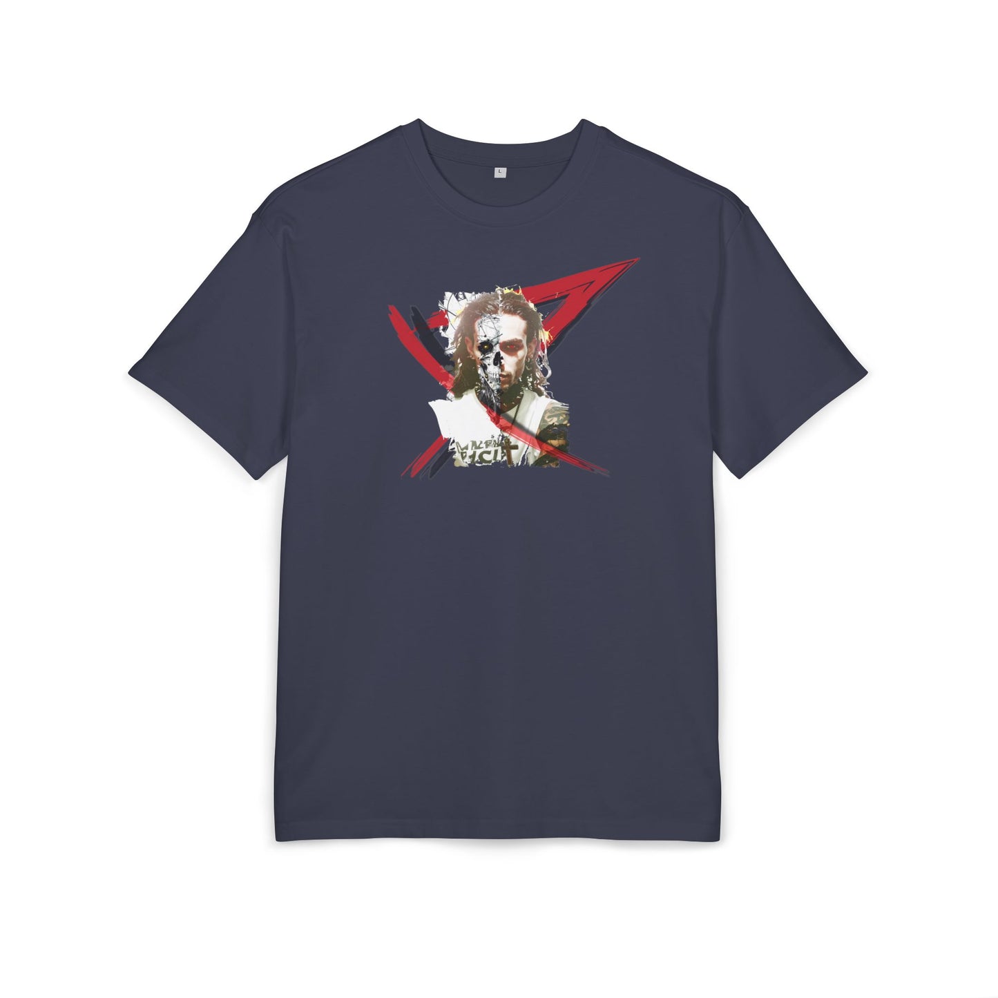 Unisex Heavy Oversize Tee with Artistic Design, Casual T-Shirt, Graphic Tee for Art Lovers, Gift for Creative Friends, Trendy Streetwear