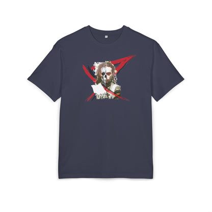 Unisex Heavy Oversize Tee with Artistic Design, Casual T-Shirt, Graphic Tee for Art Lovers, Gift for Creative Friends, Trendy Streetwear