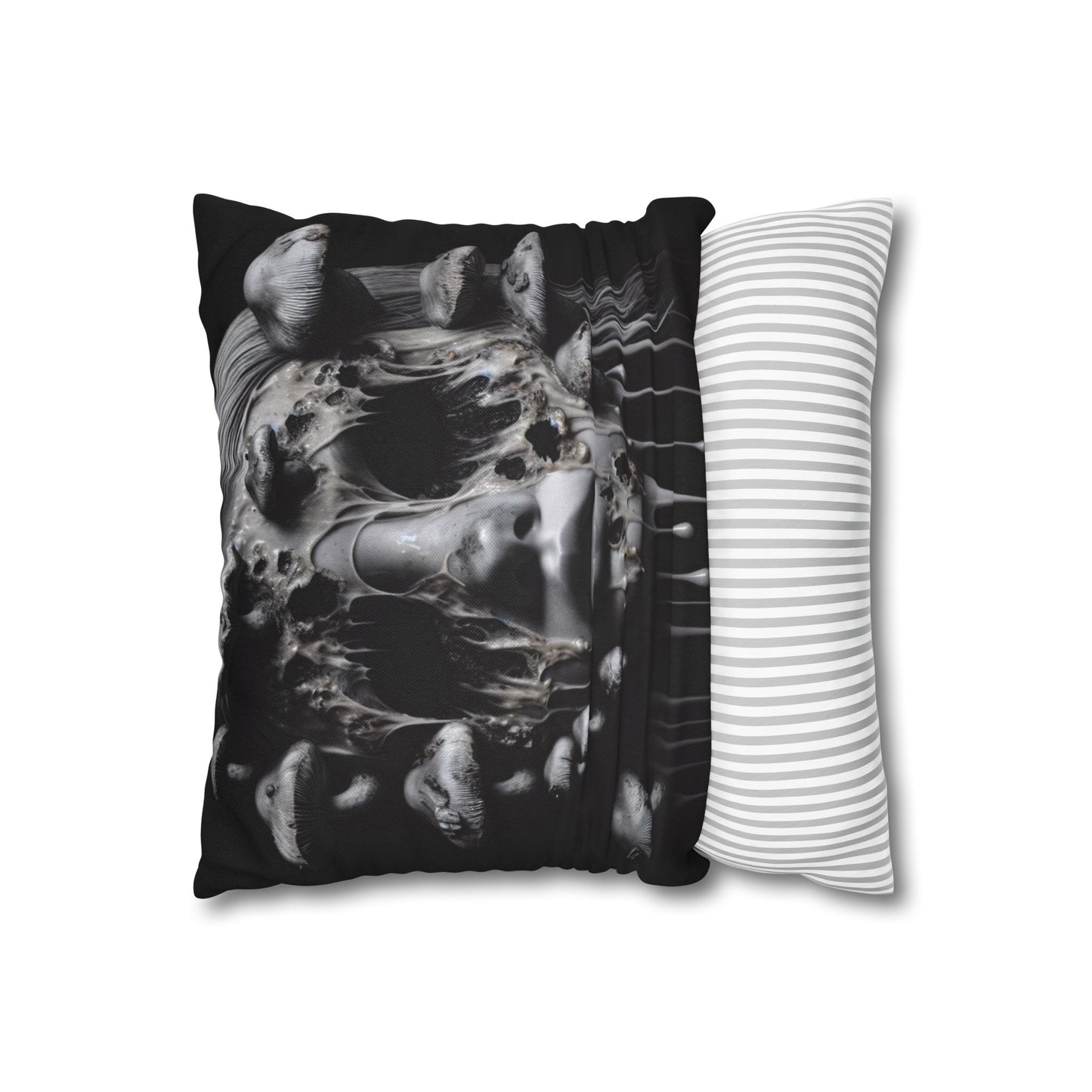 Dark Art Decorative Pillowcase, Gothic Home Decor, Statement Cushion Cover, Unique Gift for Art Lovers, Halloween Decor