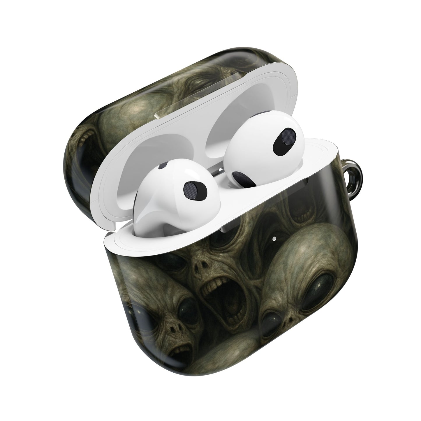 Alien-Themed AirPod Case, Unique Gift for Sci-Fi Lovers, Cool Accessory for Music Enthusiasts, Perfect for Halloween, Collectible