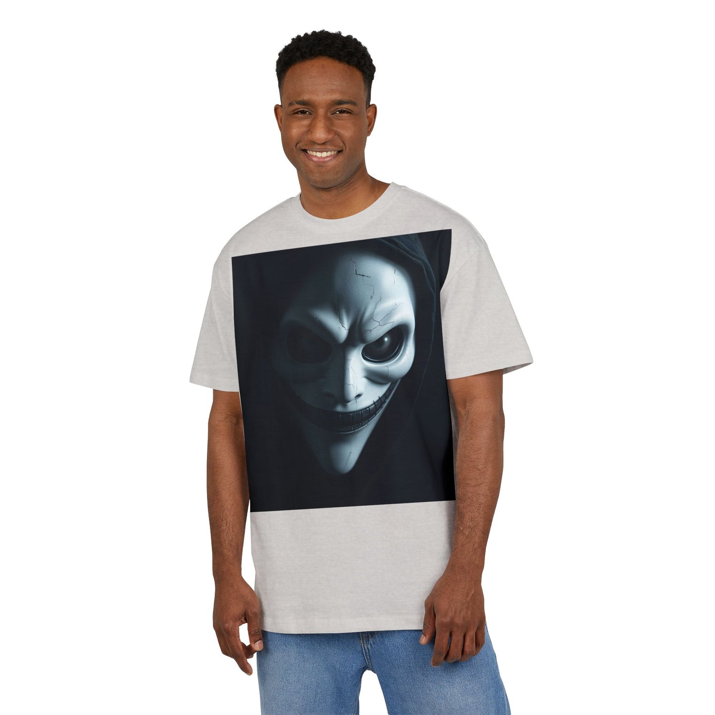 Spooky Graphic Unisex Oversized Tee, Halloween Shirt, Horror Aesthetic Tee, Statement Tee for Parties, Casual Wear, Gift Idea