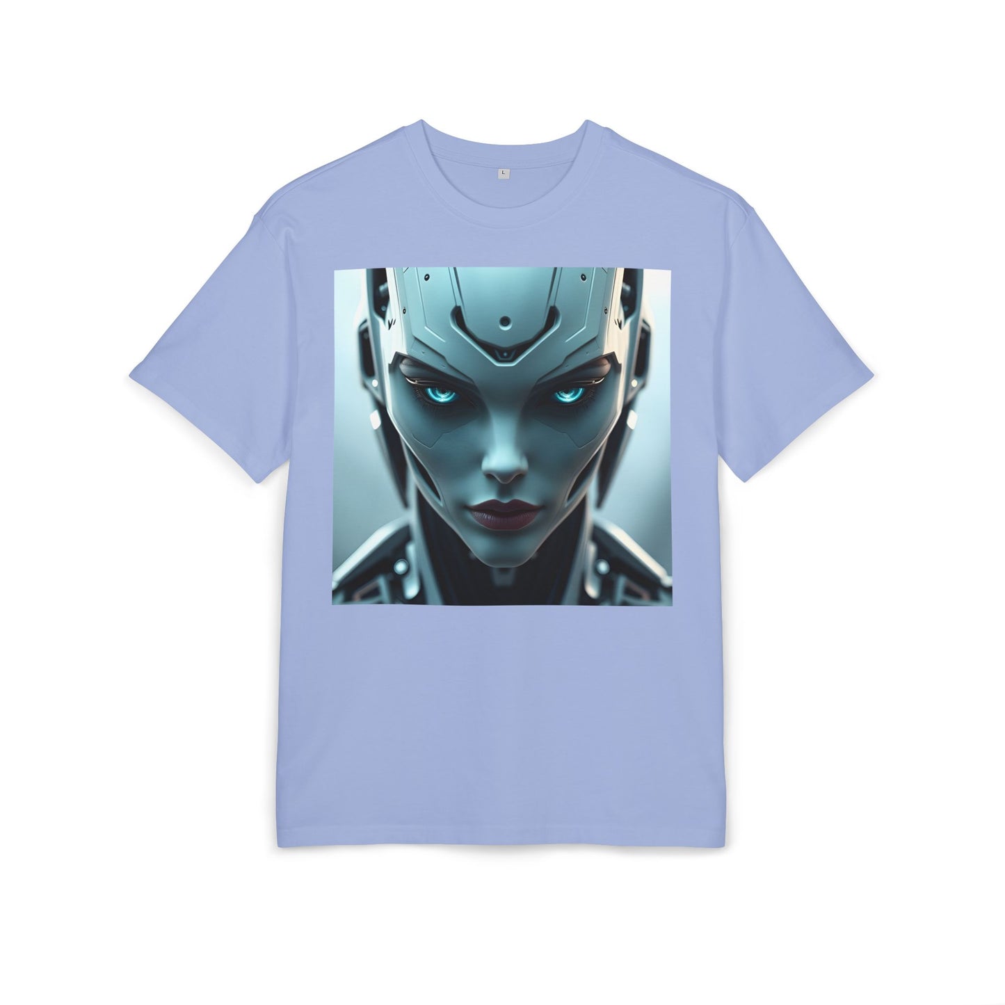 Futuristic Robot Oversize Tee, Cyberpunk Fashion, Unisex Graphic T-Shirt, Tech-Inspired Apparel, Unique Gift for Geeks